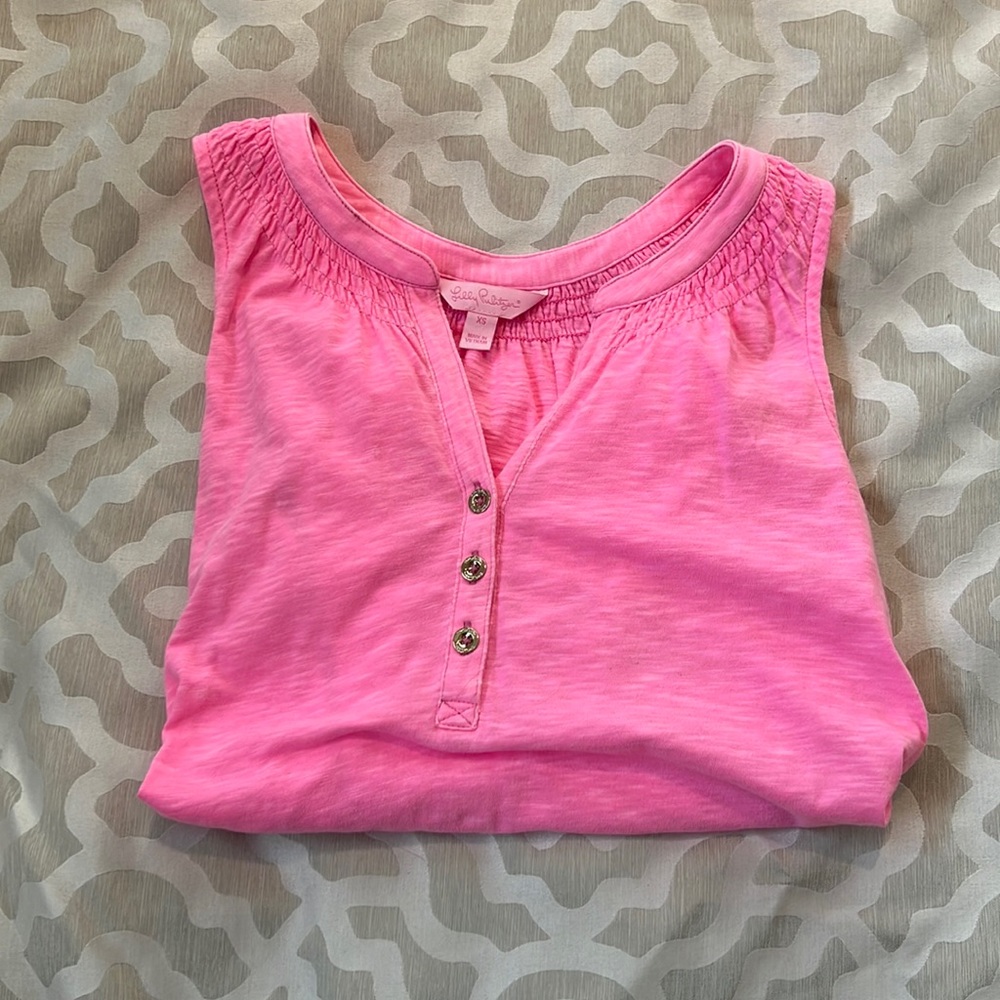 Lilly Pulitzer pink tank top